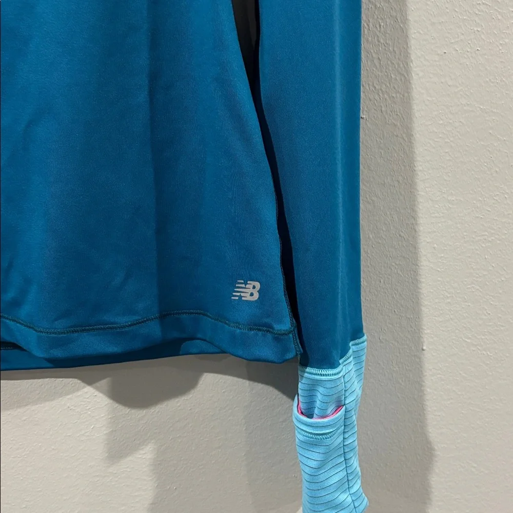 New Balance Teal and Light Blue Pullover